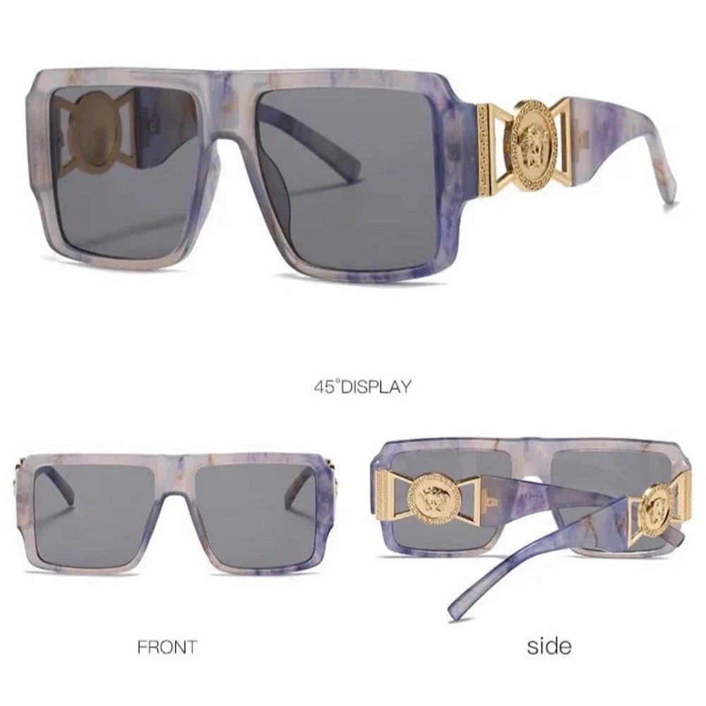 Grey Blue Sunglasses